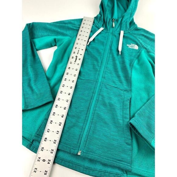 The North Face Castle Crag Hooded Full Zip Jacket Womens Small Green BP0243 - Picture 8 of 9